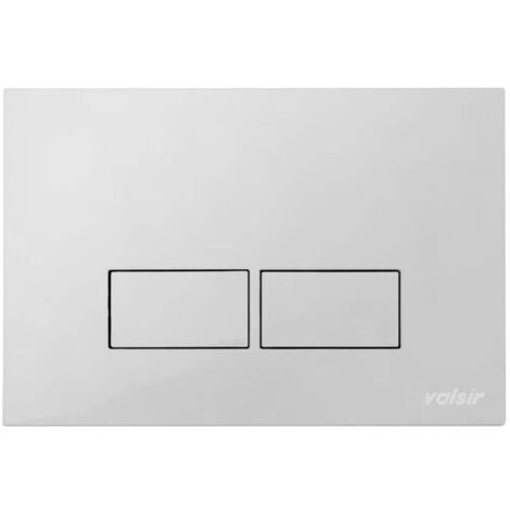 Placca di comando due tasti modello tropea p3 cromo satinata cromo satinato - dimensioni: l.215xh.145xp.6,5 mm VALSIR (1/2)