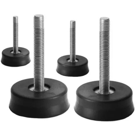 Supporto antivibrante a pavimento per unitÀ esterne di condizionamento in gomma nera dimensioni: 56x20 - portata  150 kg  per kit Vecamco