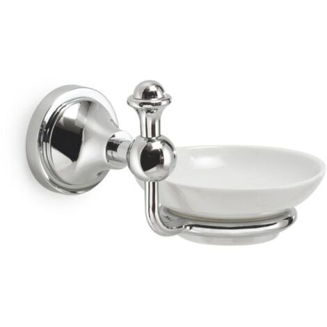 Porta Sapone A Parete Cromo In Acciaio Cromato, Vetro Satinato E Leghe Metalliche Mod Q Line 86724845