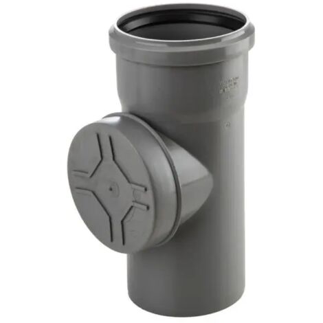 Braga 87° con tappo ispezione ad innesto in pp con guarnizione serie ed tech ø110 WAVIN