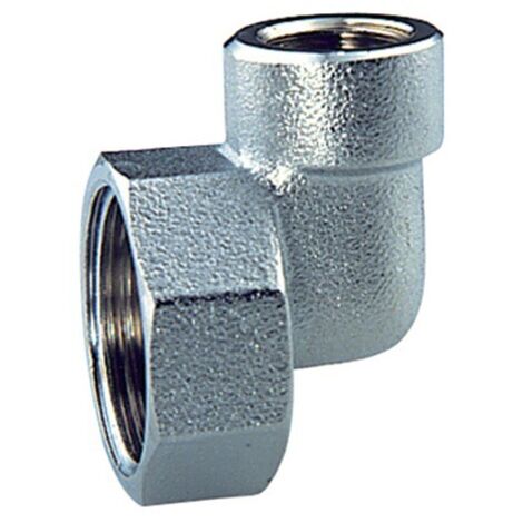 Tappo di testa femmina a squadro in ottone cromato con attacco sfiato 3/4"x3/8" FAR (1/2)