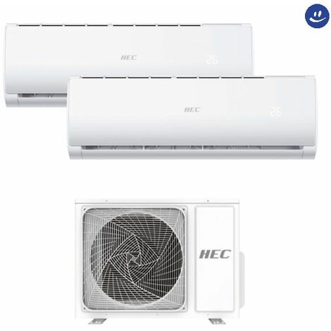 Climatizzatore condizionatore dual split inverter modello tide plus r32 9000+12000 btu  a++/a+ HEC by HAIER