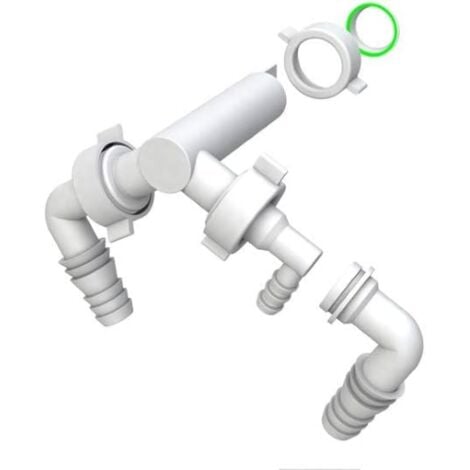 Tubo Scarico Lavastoviglie Vesone Tubo Di Scarico Della Lavatrice,Tubo Di Scarico A Gomito Da 75 Gradi | Tubo Di Scarico Universale Per Lavatrice E Lavastoviglie, Asciugatrici Valvola Plunger - Foto 7