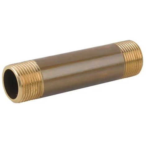Tronchetto in ottone giallo maschio maschio filetto corto serie c012 3/8"x 100 RINALDI E PETTINAROLI