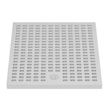 Griglia singola di scarico per pozzetto d'ispezione pedonale in pp mm 300x300 NICOLL