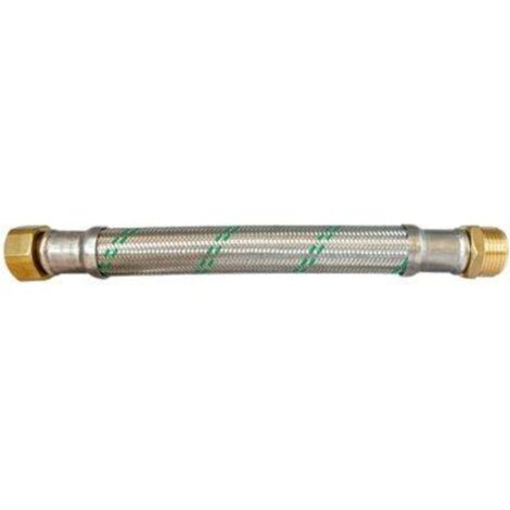 FLESSIBILE ANTIVIBRANTE FLEXCORE GREEN PARIGI - INOX/TERMOPLASICO CORRUGATO 1"MF CM 30 - 1 pezzo