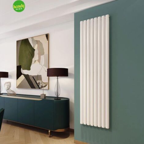 Radiatore termoarredo di design bianco modello piano mm 1800x480-int.1760-8 tubi-watt 889-del.t50. 3033-1 col MAGMA