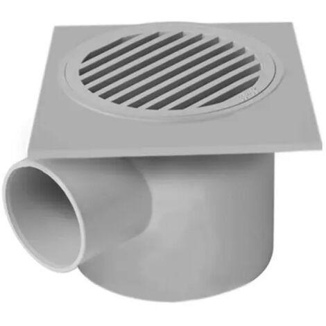 Pozzetto sifonato attacco orizzontale in pvc con griglia 100x100 mm - ø40 NICOLL