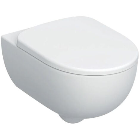Vaso wc sospeso in ceramica bianca serie selnova premium con sedile e sistema rimfree GEBERIT