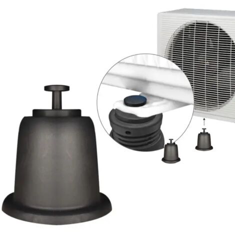 Supporto antivibrante a pavimento per unitÀ esterne di condizionamento in termoplastico ø100 mm - altezza fissa 100mm - portata 325kg per kit VECAMCO