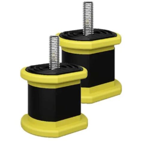 Supporto antivibrante per staffe di condizionamento e a pavimento per unitÀ esterne in termoplastico serie tacco colours range dimensioni mm : 40x40 portata 200 kg per kit VECAMCO