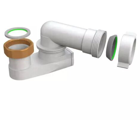 Sifone scarico vasca ribassato orientabile in pehd 11/2"xø40 BONOMINI