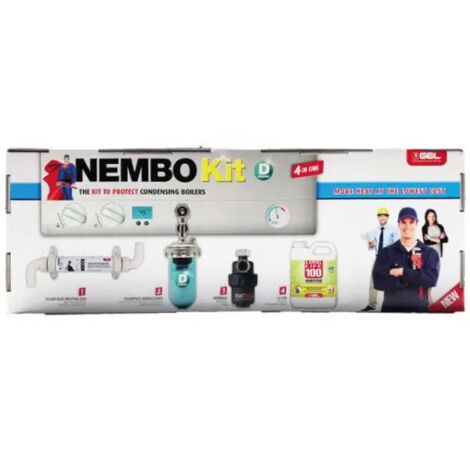 Salvacaldaia 4 in 1 modello nembo kit d defangatore + dosatore + inibitore + neutralizzatore GEL