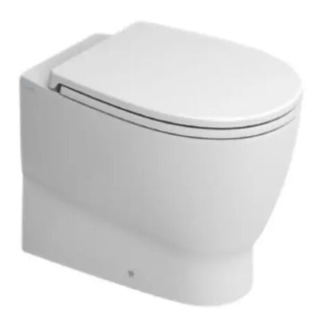 Vaso wc a terra filo parete scarico traslato in ceramica bianca serie demy vaso filoparete - scarico traslato - con sistema rimfree CERAMICA DOLOMITE