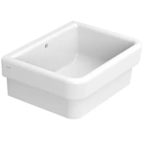 Vasca lavatoio pilozzo a parete in ceramica bianca modello virginia cm 60x45 CERAMICA DOLOMITE