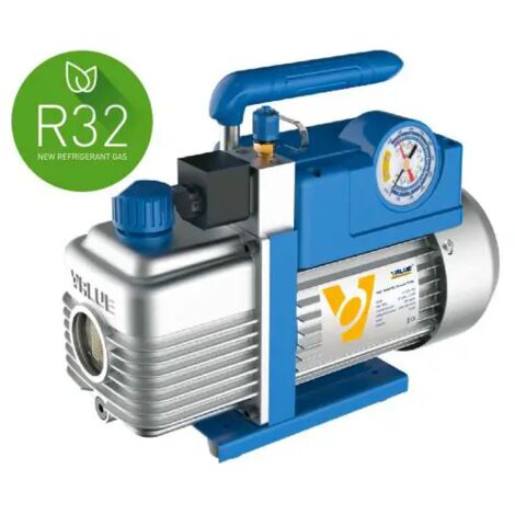 Pompa vuoto singolo stadio con elettrovalvola e vacuometro modello v-i120r32  lt51 portata lt/m 51 - dim.290x124x233 mm GENERAL GAS