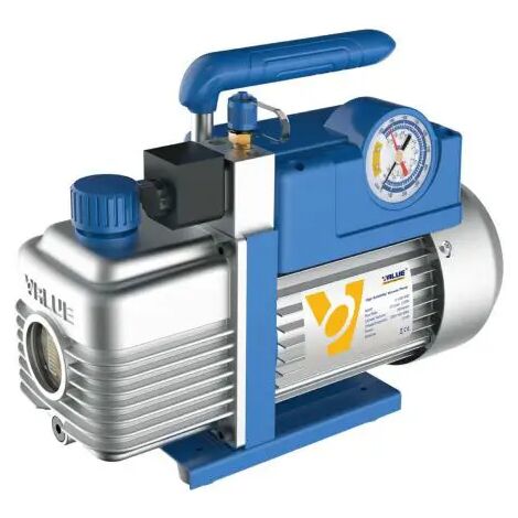 Pompa vuoto doppio stadio con elettrovalvola e vacuometro modello v-i mod.v-i220-r32. portata 51l/min - dim.318x124x237 mm GENERAL GAS