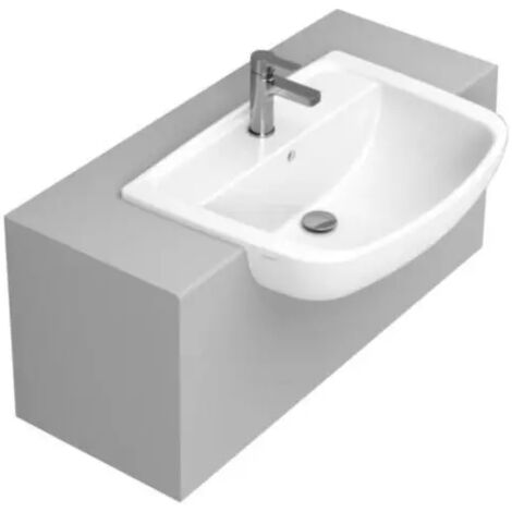 Lavabo semincasso in ceramica bianca modello euro cm 65x46 CERAMICA DOLOMITE