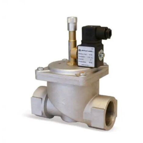 Elettrovalvola a riarmo manuale normalmente aperta per gas modello msv 11/2" - 230 vac WATTS