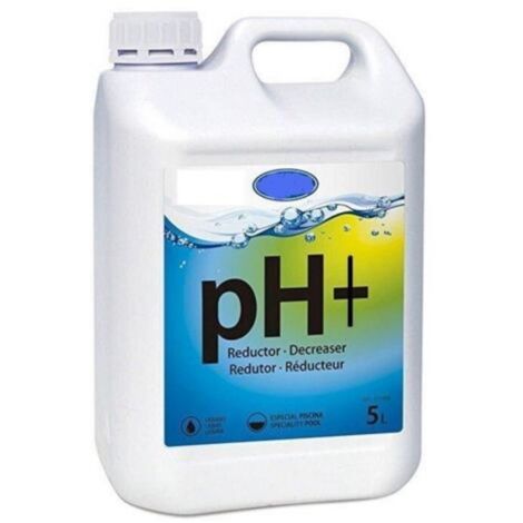 Correttore Ph per piscine liquido flacone PH PIU da 5 litri