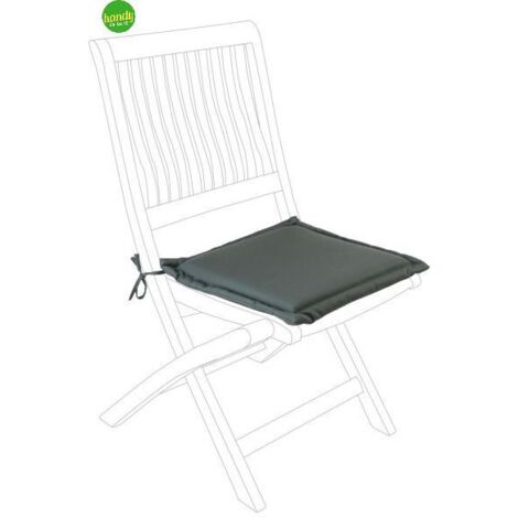 Cuscino Poly 180 Bizzotto antracite seduta quadrata