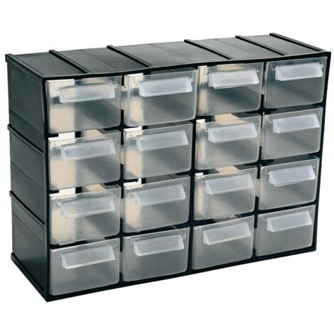 Cassettiera In Plastica Con 16 Cassetti Portaminuterie 22X9X16 - Art Plast
