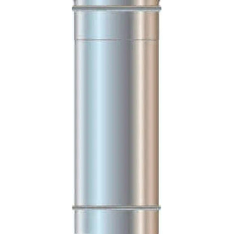 Tubo canna fumaria monoparete in acciaio inox aisi 304 mm 500 ø140 sp 0,5 mm EUROPROFIL