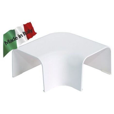 Curva piana per condizionamento in PVC 90x65 mm VECAMCO