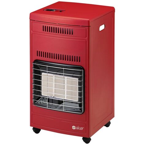 Stufa Gas Gpl Ad Infrarossi Sicar Euro90 Telaio Lamiera 150 Mq 4,2kw Rossa