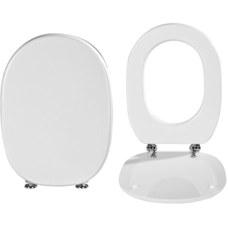 Copriwater in resina poliestere ovale serie Fiorile chiusura standard SAPAL (1/2)
