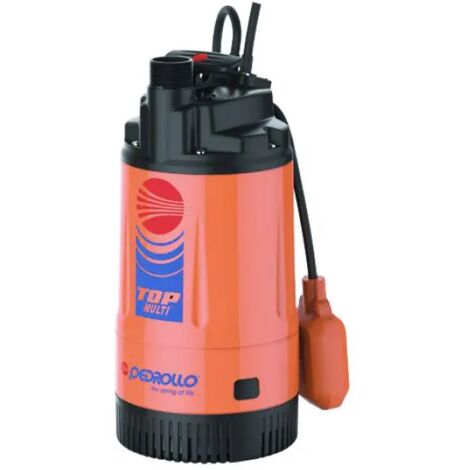 Elettropompa sommergibile multigirante in tecnopolimero per acque chiare monofase modello top multi 2 hp 0,75  kw 0,55  230v PEDROLLO