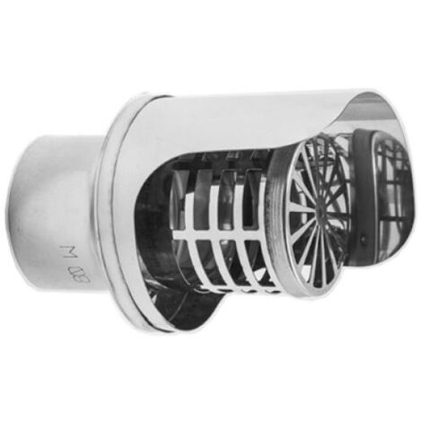 Terminale pellet in acciaio inox aisi 304 ø 80 EUROPROFIL