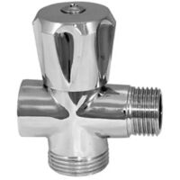 Rubinetto lavatrice mignon a vitone in ottone cromato a 3 vie 1/2" AMBRA WATER