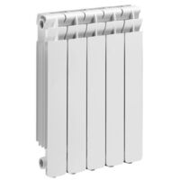 Termosifone Radiatore Pressofuso in AlluminioBianco Serie Kaldo70 mm95x80x781h