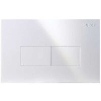 Placca di comando doppio pulsante modello Eco Linea bianca CASSETTE PUCCI