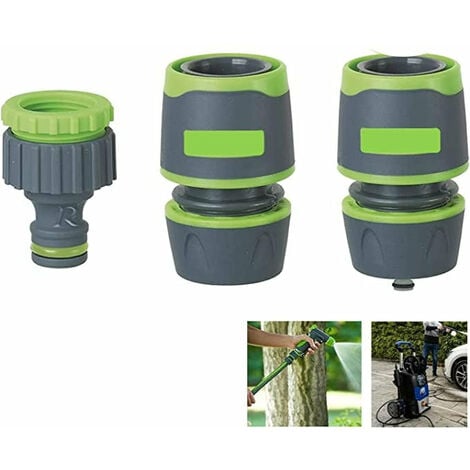 RACCORDI RAPIDI per tubo in gomma - ideale per pistola a spruzzo accessori  e nebulizzatore giardino canna acqua giardino irrigazione (KIT RACCORDI 1)