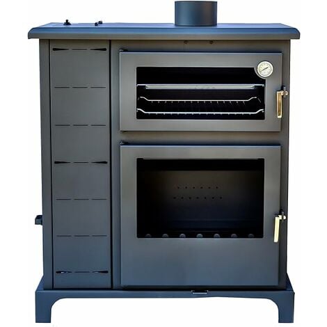 JOIMA - Poêle Multicombustible avec Four Modèle ECO VALLE. Pellets, Marc d'olive, Noyaux d'olive, Coquilles de pistache, Coquilles d'amande et Bois. ECODESING 2022.