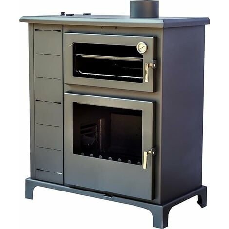JOIMA - Poêle Multicombustible avec Four Modèle ECO VALLE. Pellets, Marc d'olive, Noyaux d'olive, Coquilles de pistache, Coquilles d'amande et Bois. ECODESING 2022.