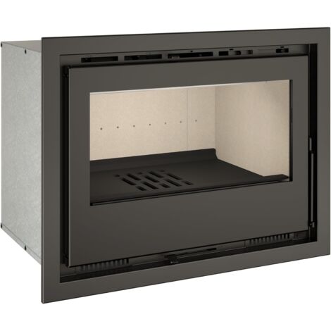 TJ - Cheminée à Bois encastrable avec Turbines Modèle FLAMA 49 de 6,4 kW