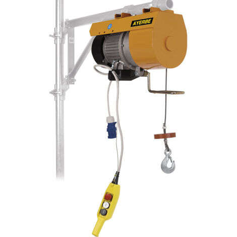 AYERBE - 580235 - Treuil électrique EPX 200 kg 40 m, vitesse 25 m/min, câble 5 mm