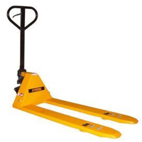 Transpalette profil bas 1500 kg Ayerbe 580440 avec galets métalliques (1/3)