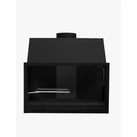 MF - Asador Frontal H-100C à Bois avec Tiroir à Cendres et Grille Rotative pour Cuisson et Grillade