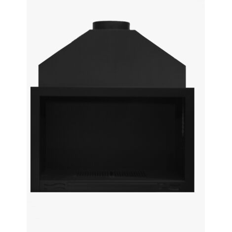 MF - Asador Frontal H-120C à Bois avec Tiroir à Cendres et Grille Rotative pour Cuisson et Grillade