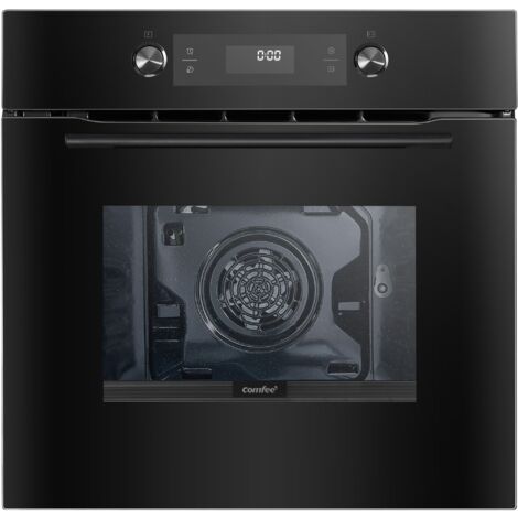 Comfee – Four encastrable chaleur tournante 65L CBO65P90E3BK – Nettoyage pyrolytique – Classe A – Mode éco – 5 étagères pour cuisson simultanée