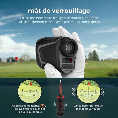 metre ruban mesure électronique mètre laser numérique télémètre de golf  avec pente outil de mesure laser