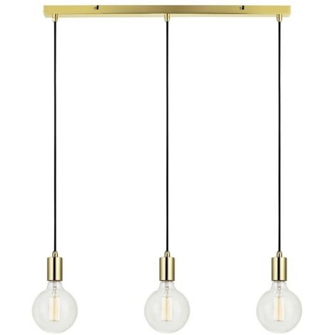 Markslojd SKY - Suspension à 3 barres de lumière en laiton, E27 (1/3)