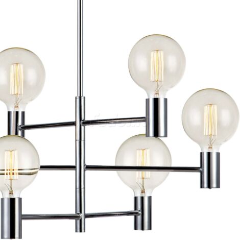 Suspension Led chrome 6 points lumineux Capital - Markslöjd (1/2)