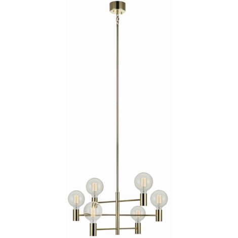 Markslojd capital - suspension a 6 bras multiples en laiton e27 (1/3)