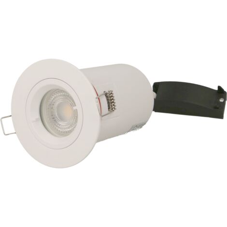 Spot plafond BBC blanc complet avec GU10 dimmable 3000K Vision el (1/8)