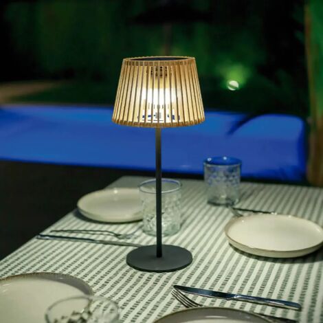 Lampe de table recharge solaire + batterie - New Garden - Okinawa (1/5)